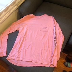 Pink long sleeve men’s vineyard vines